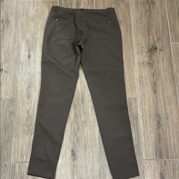 Lafayette 148 Pants New York Mercer Trousers Nougat Brown Dark Tan Stretchy Fall - Picture 12 of 13